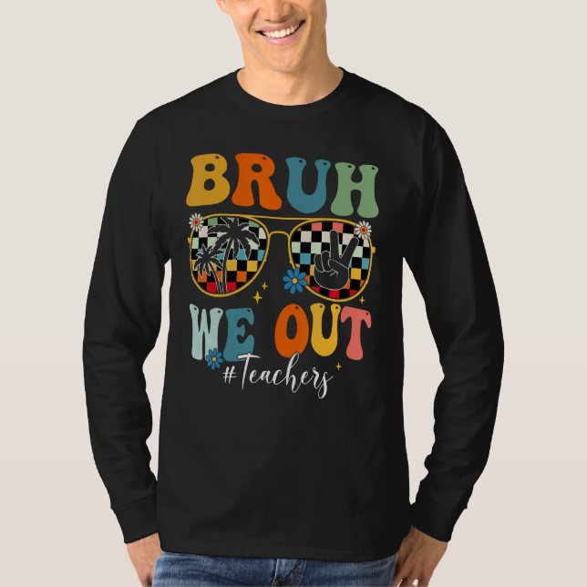 Camiseta Cara, estamos fora, professor óculos de sol sinal  (Frente)