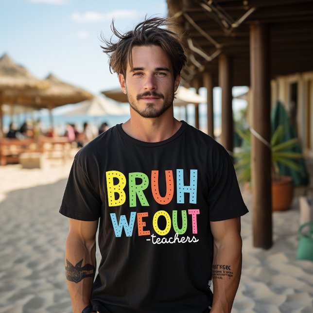 Camiseta Cara, estamos fora! Professores felizes último dia (Criador carregado)