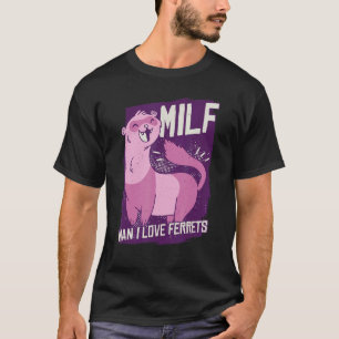 Camiseta Cara, Eu Adoro Furões Weasel Ferret
