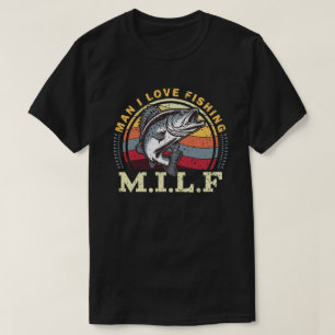 Camiseta Cara, Eu Adoro Pescar Retro Engraçado