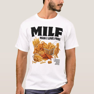 Camiseta Cara Eu Amo Batatas Fritas