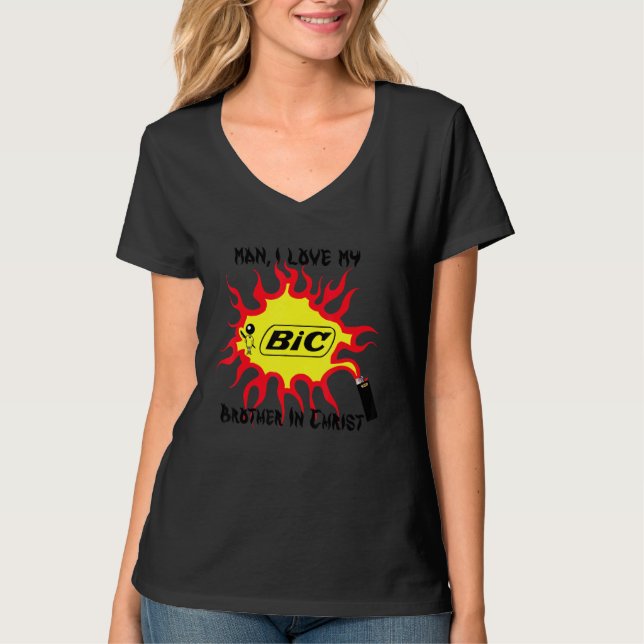 Camiseta Cara, Eu Amo Meu Irmão Em Cristo (Frente)