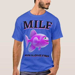 Camiseta cara, eu amo peixe