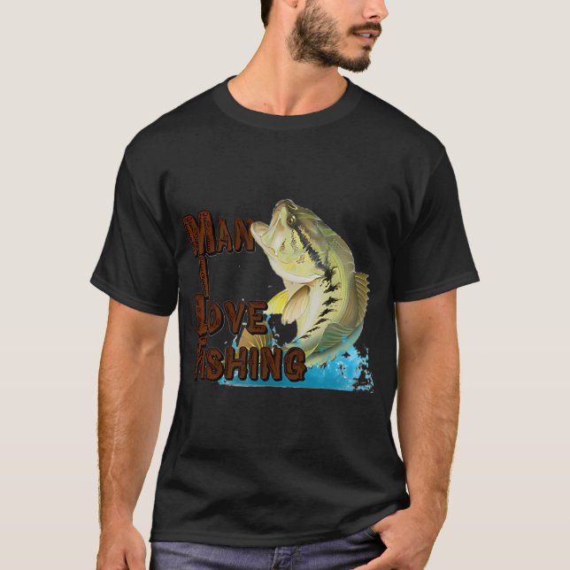 Camiseta cara eu amo pesca (Frente)