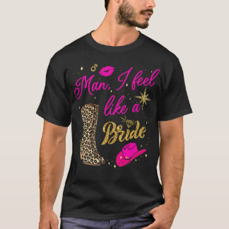 Camiseta Cara, eu me sinto como um retrato noivo do Cowboy