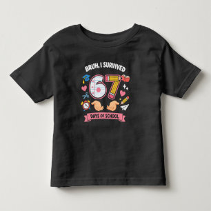 Camiseta Cara, eu sobrevivi 67 dias de aula