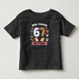 Camiseta Cara, eu sobrevivi 67 dias de aula