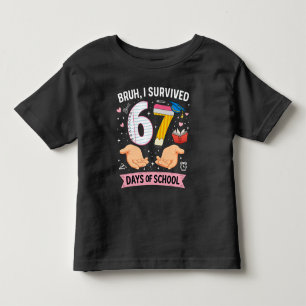 Camiseta Cara, eu sobrevivi 67 dias de aula