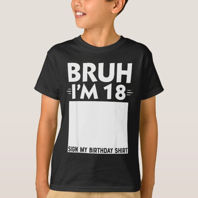 Camiseta Cara Eu Sou Presente De 18 Anos Sinal De Aniversár (Frente)