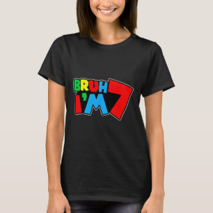 Camiseta Cara, eu tenho 7 anos, é meu aniversário de 7 anos