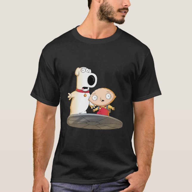 Camiseta Cara Familiar Stewie E Brian Chocaram (Frente)