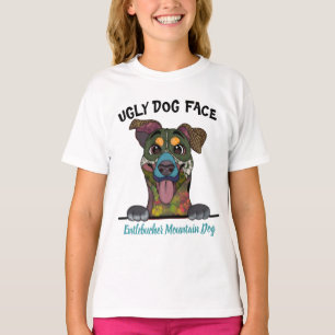 Camiseta Cara feia de cão entlebucher exclusiva