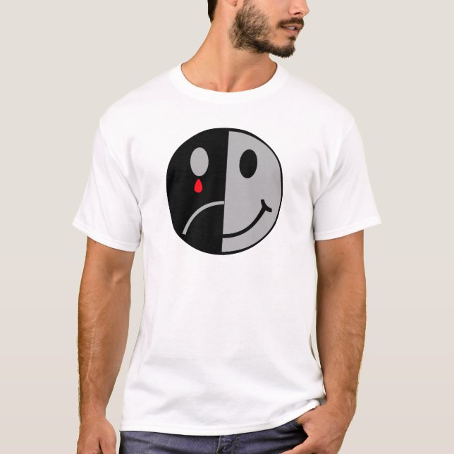 Camiseta Cara feliz & triste (Frente)