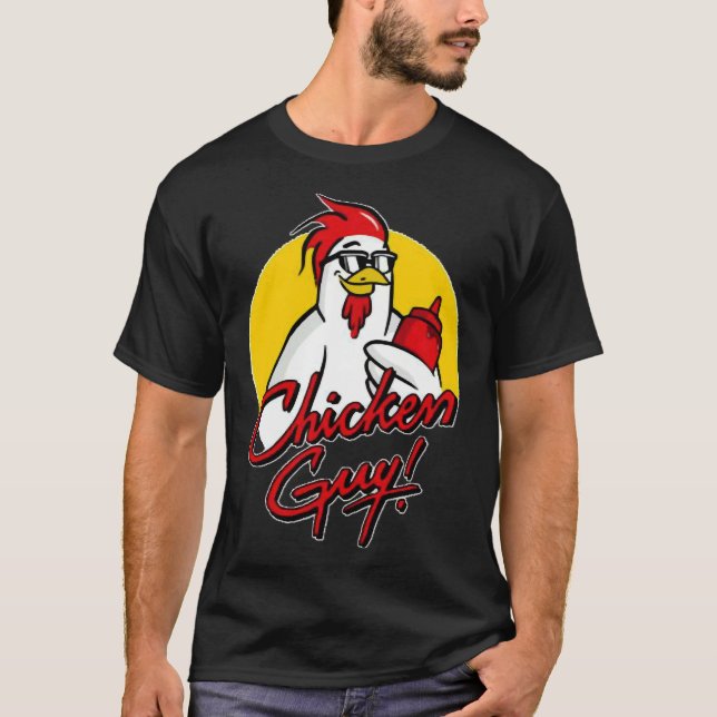 Camiseta Cara Fieri cara de frango Cara Fieri Pintinho (Frente)