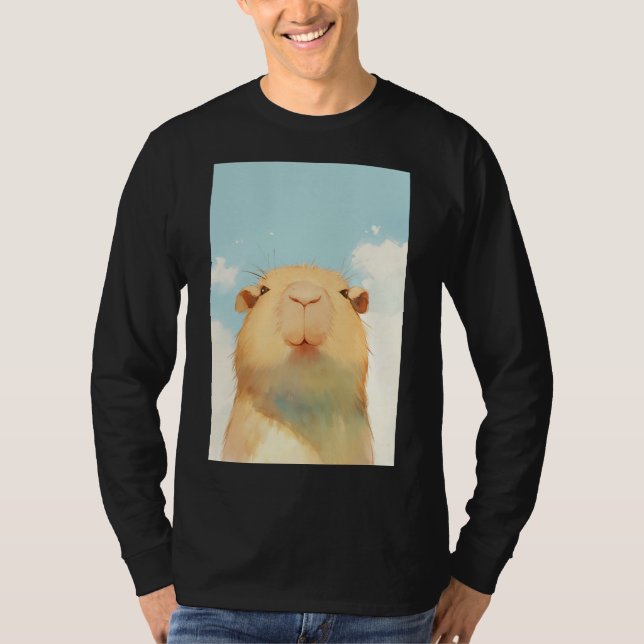 Camiseta Cara Fofa de Capivara (Frente)