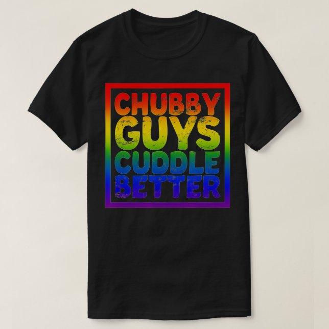 Camiseta Cara Gay do Chubby Encaixe melhor  (Frente do Design)