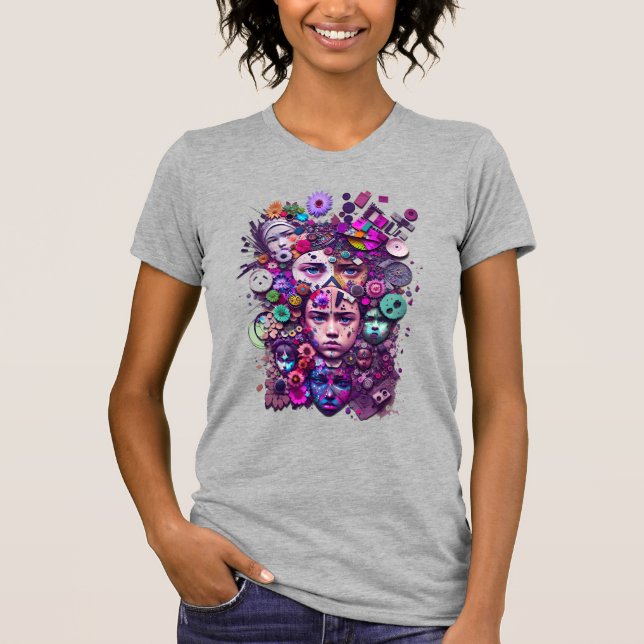 Camiseta Cara humana fantasia (Frente)
