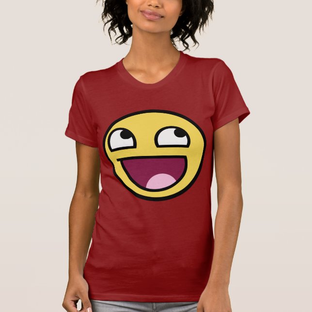 Camiseta cara impressionante da cara impressionante (Frente)