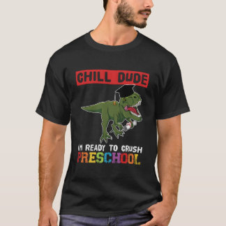 Camiseta Cara Legal Estou Pronto Para Dominar o Pré-Escolar