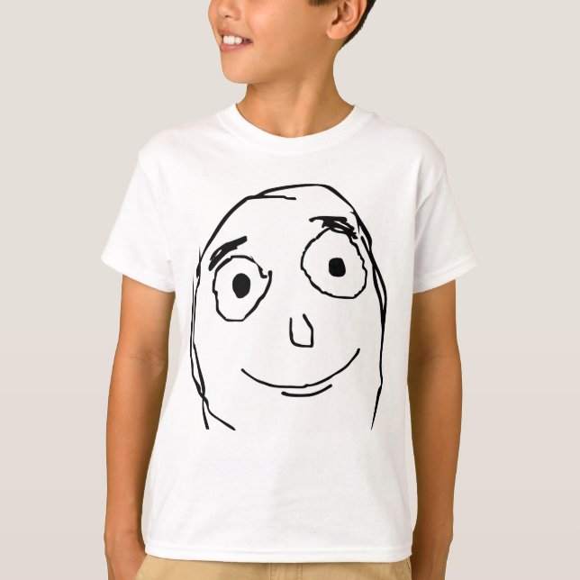 Camiseta Cara melhor do que o esperado Meme da raiva (Frente)