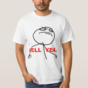 Camiseta Cara Meme da raiva do sim do inferno