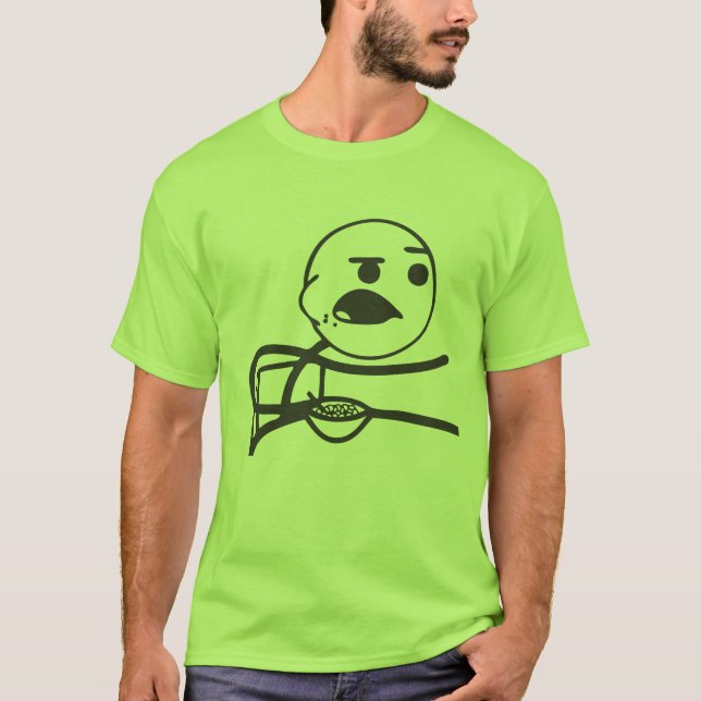 Camiseta Cara Meme do cereal (Frente)