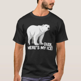 Camiseta Cara, onde está o meu urso polar de mudança climát