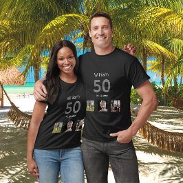 Camiseta cara personalizada de fotografia festa de aniversá