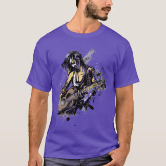 Camiseta Cara Rockstar Tocando Violão