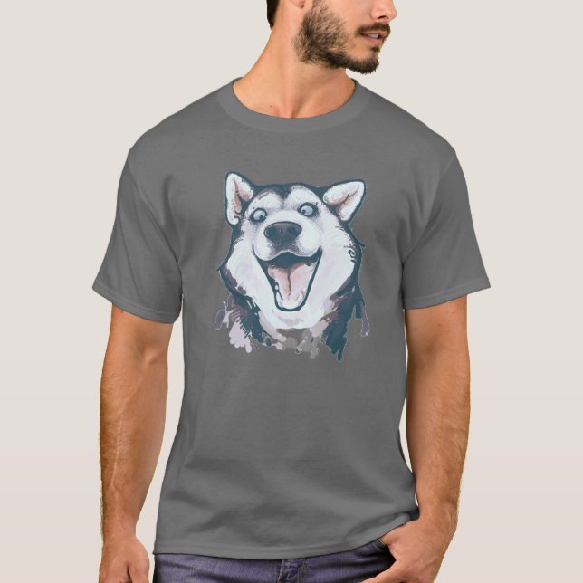 Camiseta Cara ronca engraçada (Frente)