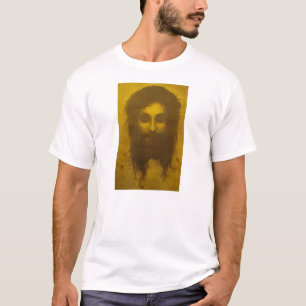 Camiseta Cara santamente do véu do Jesus Cristo/Veronica