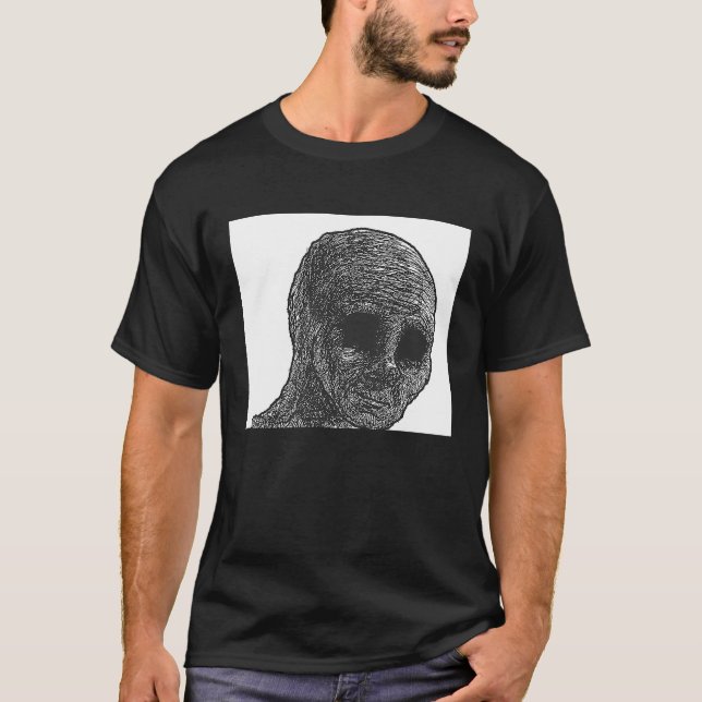 Camiseta Cara Sentimental Wojak Meme Doomer  1 (Frente)