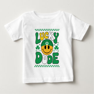 Camiseta Cara Sorridente do Cara Sortudo Dia de São Patríci