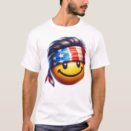 Camiseta Cara Sorridente Hippie