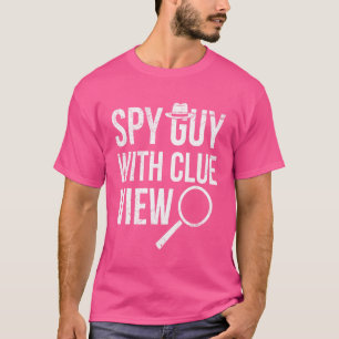 Camiseta Cara Spy Com Pun De Vista De Pista Para Uma Invest