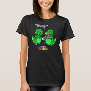 Camiseta Cara Você Comeu O Último Dinossauro Do Unicórnio