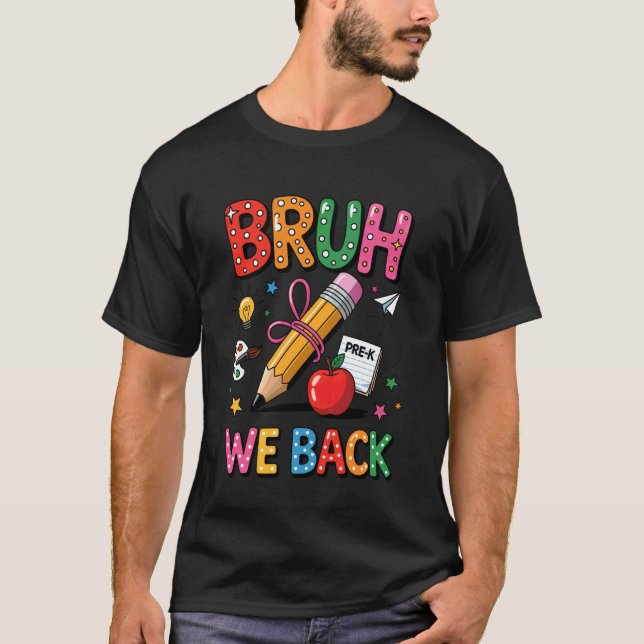 Camiseta Cara, Voltamos Professora Pré-Escolar Aluno Primei (Frente)