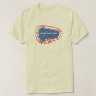 Camiseta Carabiner de escalada em Mission Gorge San Diego