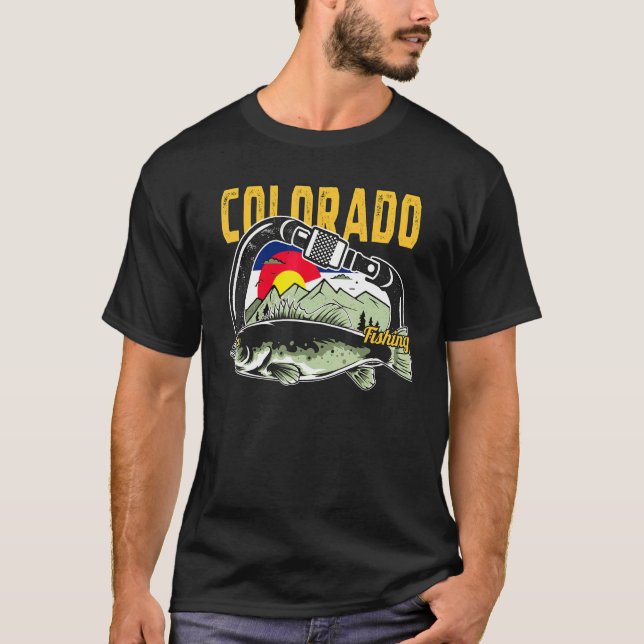 Camiseta Carabiner Retro Colorado Pesca (Frente)