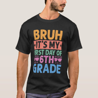 Camiseta Caraça É Meu Primeiro Dia Na 6ª Série Professor Vo