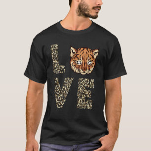 Camiseta Caracal Amor Leopardo Caracal Gato Gato Selvagem L
