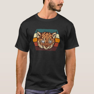 Camiseta Caracal Cat Retro Vintage Wild Cat Lynx Brown Casa
