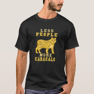 Camiseta Caracal Menos Pessoas Mais Caracal Gato Selvagem M