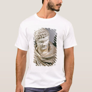 Camiseta Caracalla, o mármore romano cuirassed o busto,