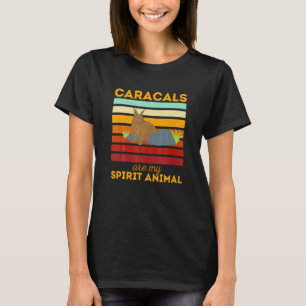 Camiseta Caracals São Meu Animal Espiritual Retro Vintage P