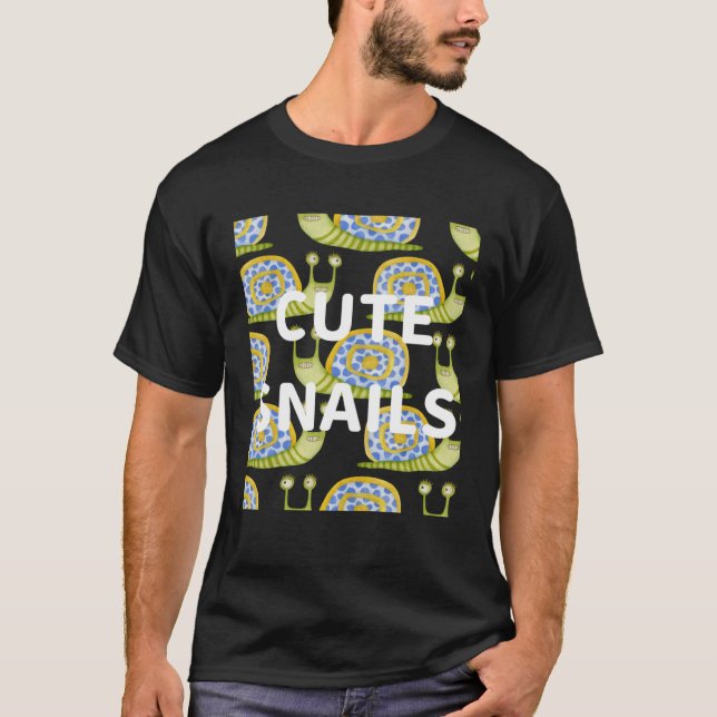 Camiseta Caracóis brancos n.o 1 (Frente)