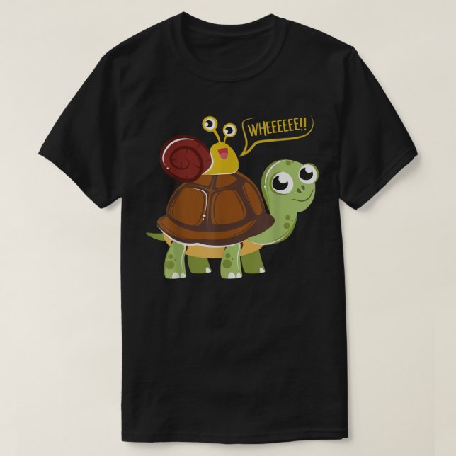 Camiseta Caracol Andando Uma Tartaruga Amantes de os animai (Frente do Design)