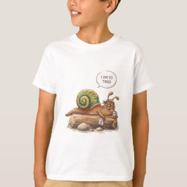 Camiseta     Caracol Cansado Fofo