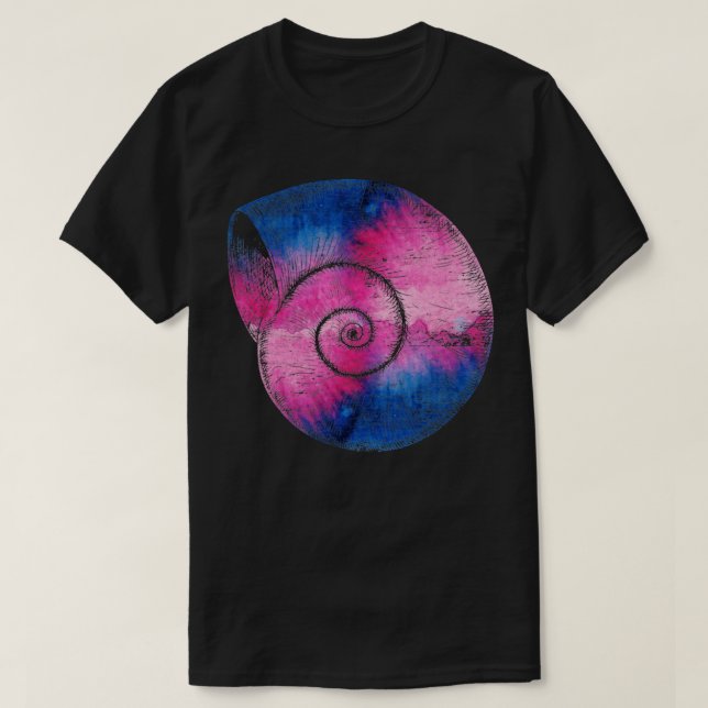 Camiseta Caracol Colorida Grunge (Frente do Design)