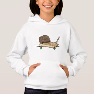 Camiseta Caracol como Patinador com skate
